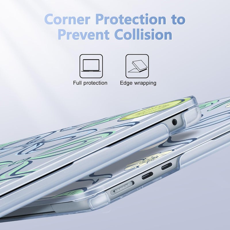 May Chen غطاء لجهاز MacBook Air 13.6 بوصة 2025 2024 2023 2022 إصدار: A3240 A3113 M3 A2681 M2، غطاء صلب بلاستيكي لجهاز MacBook Air 13.6" مع شاشة Retina يتناسب مع Touch ID، شرائط فواكه - Image 3